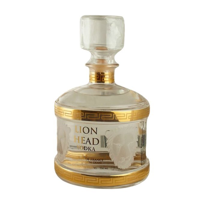Lion Head Vodka France Unique 40% ABV 80° Proof 750ml x 6