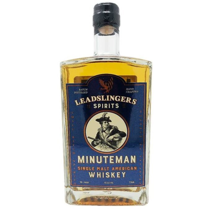Leadslingers Minuteman Whiskey Single Malt USA 45% ABV 90° Proof 750ml x 6