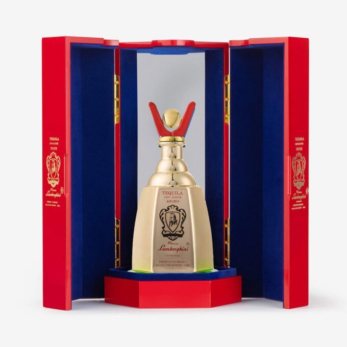 Lamborghini Anejo Tequila Mexico Gift Box 40% ABV 80° Proof 750ml x 2