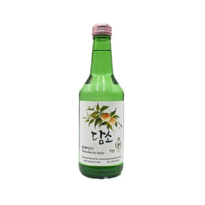 Damso Mandarin Soju Korea 12% ABV 24° Proof 375ml x 20