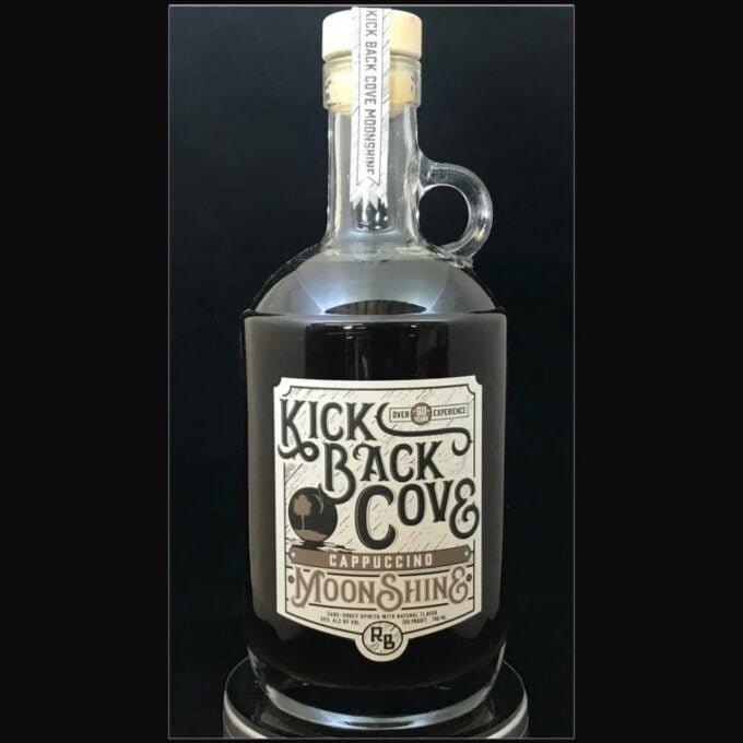 Kick Back Cove Moonshine Cappuccino USA South Carolina 30% ABV 60° Proof 750ml x 6