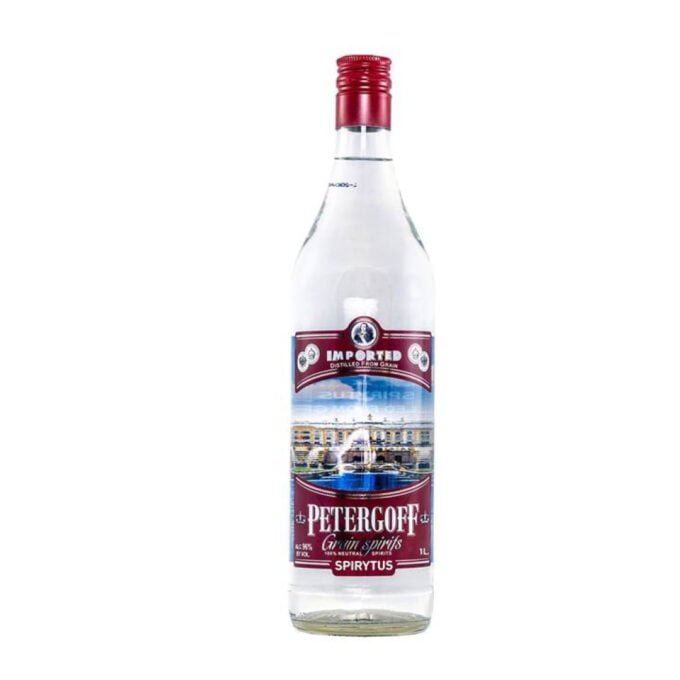 Petergoff Spiritus Neutral Spirit Wheat Belarus 96% ABV 192° Proof 200ml x 24