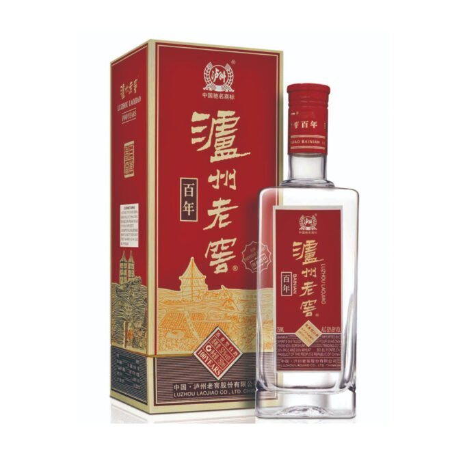 Luzhou Laojiao BAINIAN Baijiu China 52% ABV 104° Proof 750ml x 6