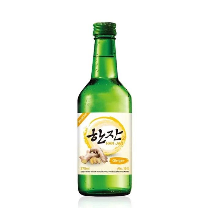 Han Jan Ginger Soju Wine Korea 16% ABV 375ml x 20
