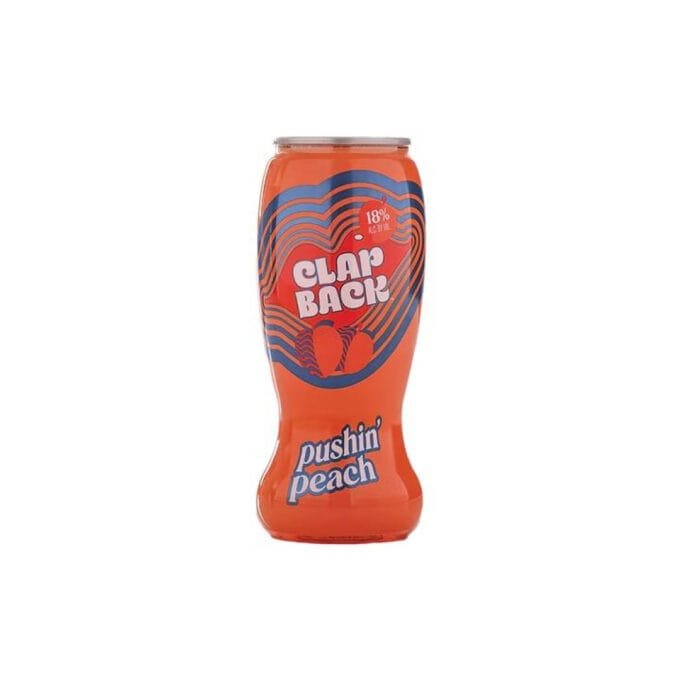 ClapBack Peach Wine Can Moldova 18% ABV 375ml x 20