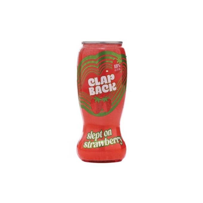 ClapBack Strawberry Wine Can Moldova 18% ABV 375ml x 20